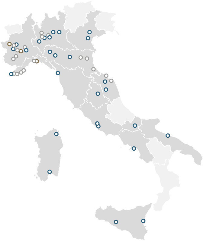 Mappa sedi Grifo Group
